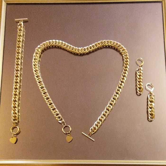 سرویس کارتیر دوبل فشرده با آویز قلب رنگ ثابت تضمینی ضدحساسیت