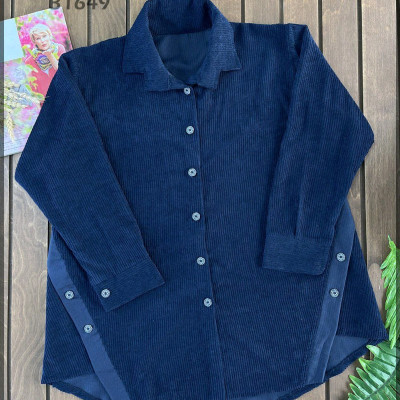 شومیز مخمل کبریتی سایز بزرگ