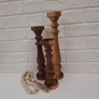 شمعدان چوبی