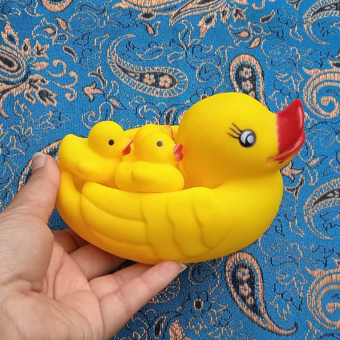 اسباب بازی اردک حمام سوتی بسته 4عددی