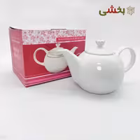 قوری سرامیکی رویال مدل لبه طلایی