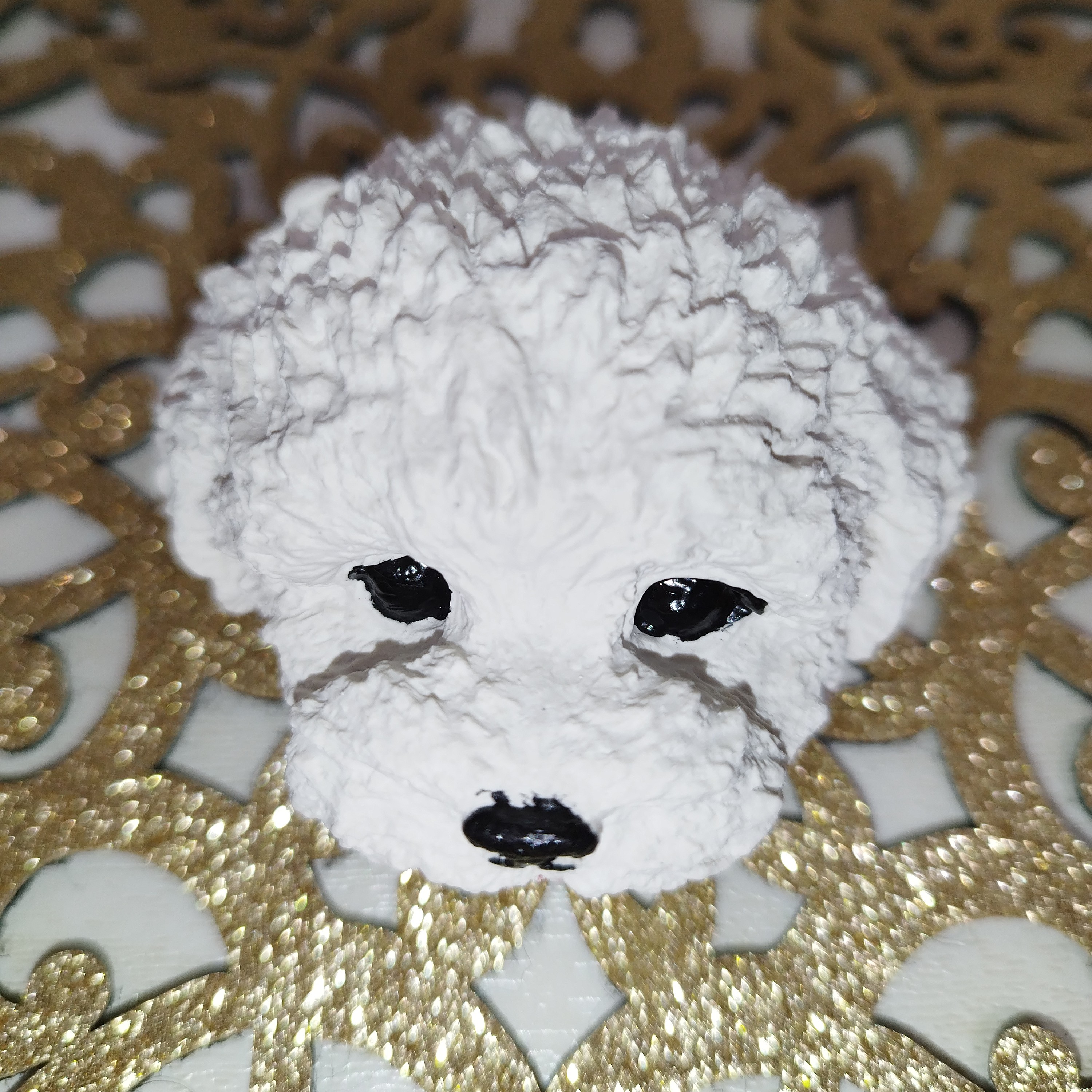 مجسمه پودل سنگی زیبا مناسب برای تزئینات و دکوری