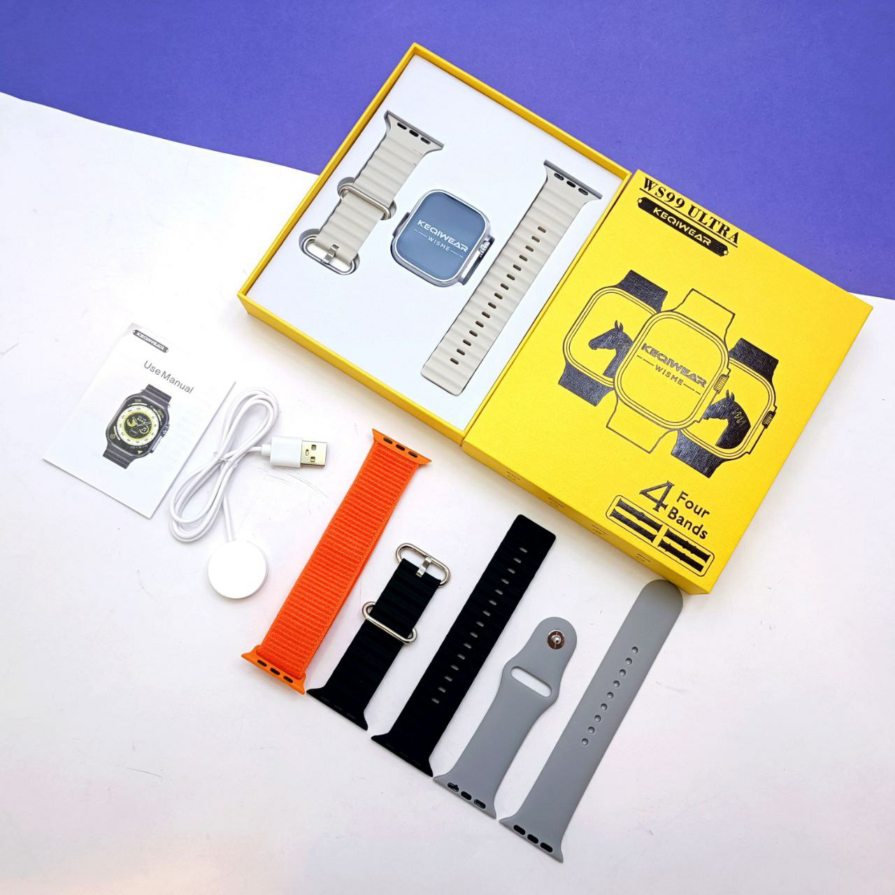 ساعت هوشمند اولترا با 4 تا بند 