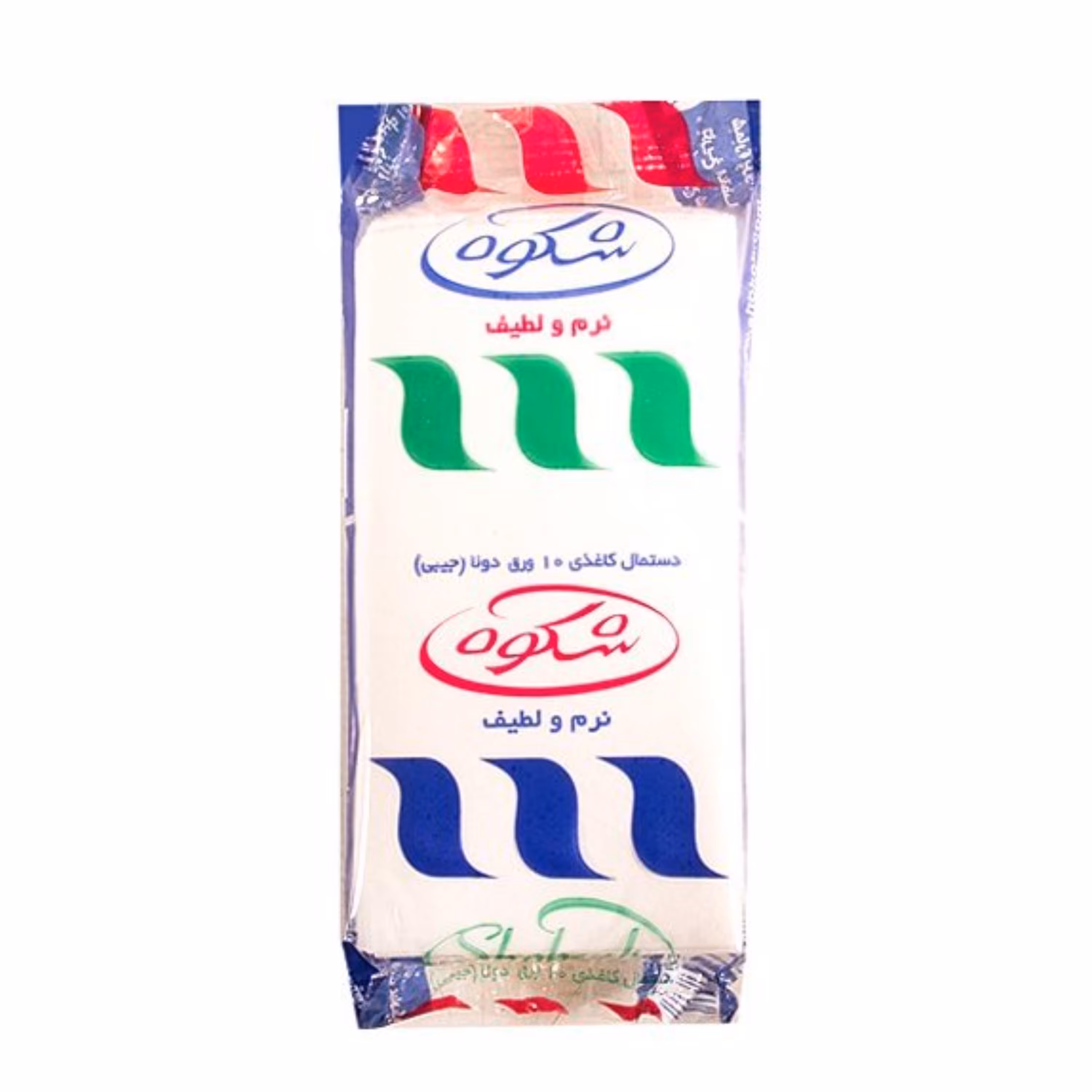 دستمال کاغذی شکوه مدل جیبی بسته 24 عددی