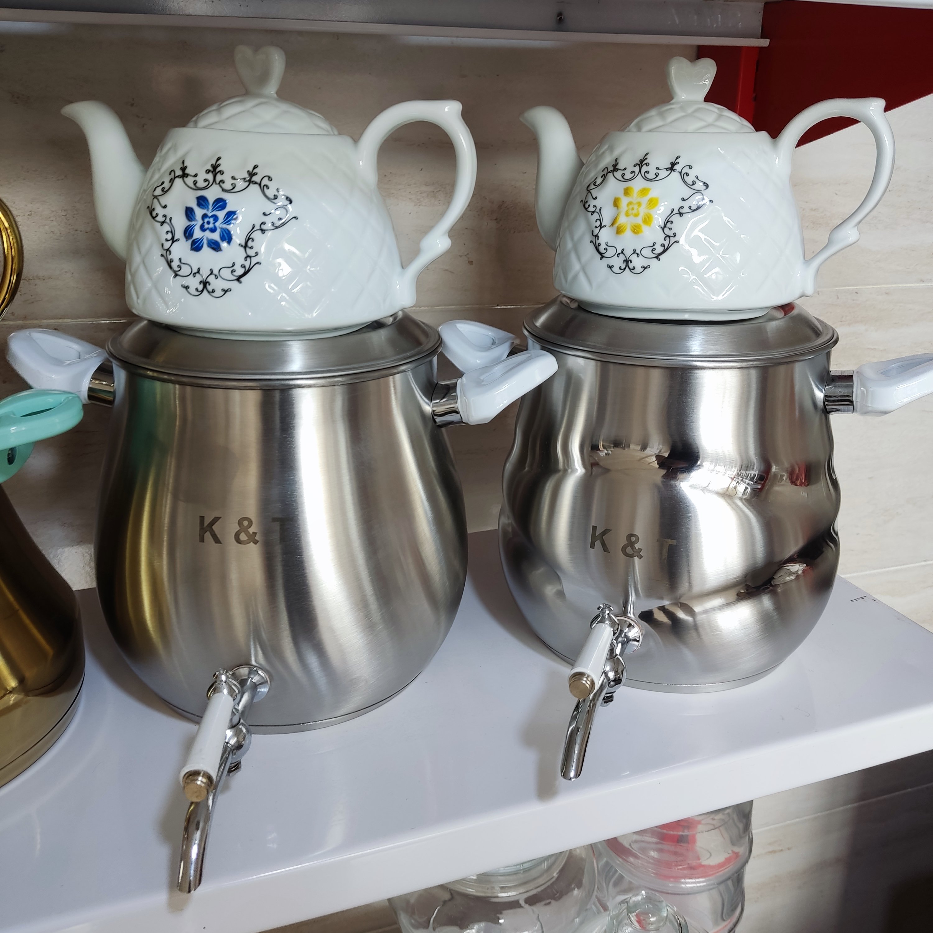 ست روگازی و کتری قوری k&t 