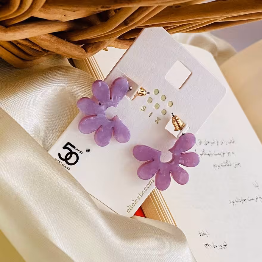 گوشواره  گل 