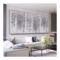 تابلو ریسه گل طوسی ابعاد 60 در 120 تماما کار دست و برجسته رنگ. گلها می تونه طلایی هم باشه تو طاقچه انواع مختلفش هست