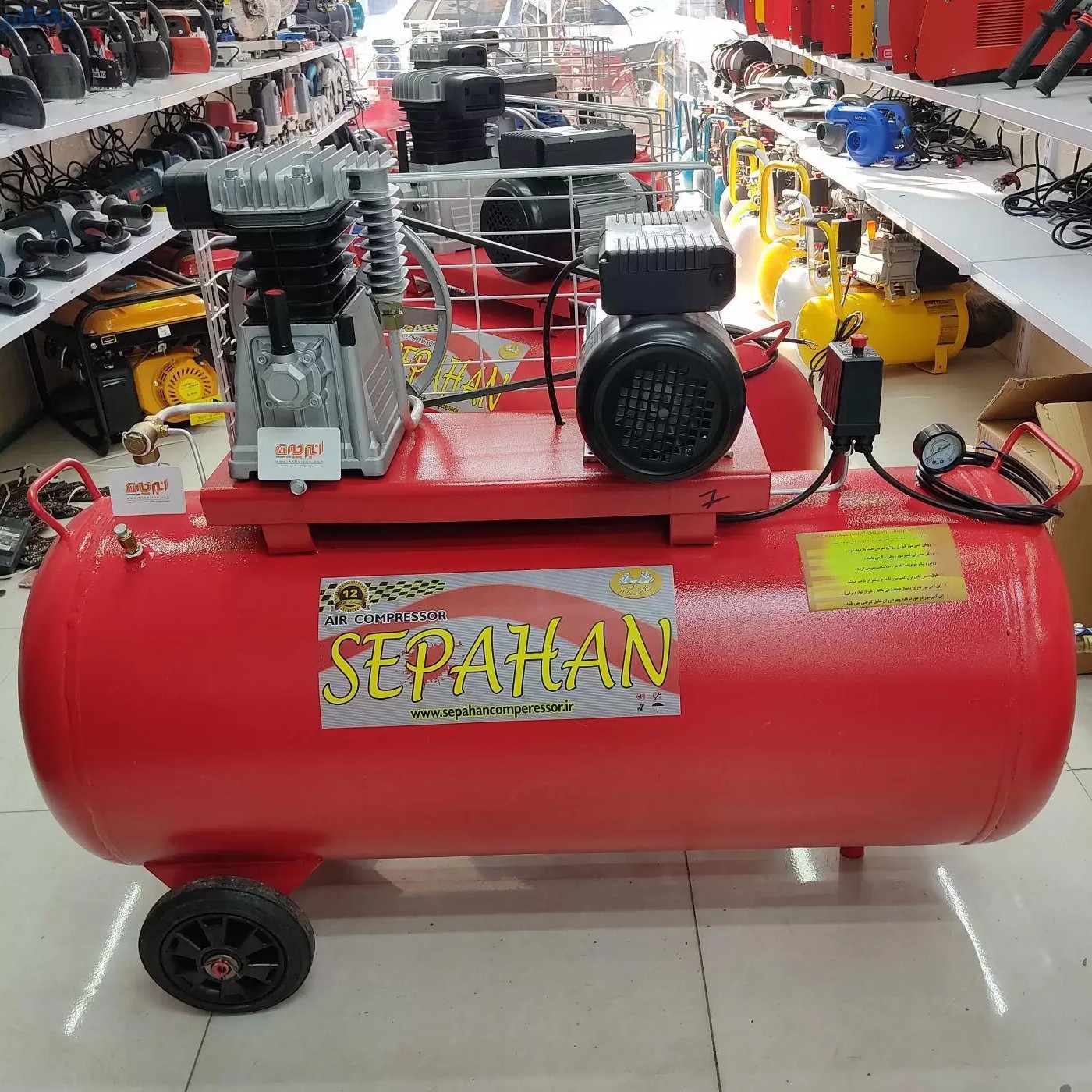 کمپرسور  باد 250 لیتری  با 12ماه گارانتی