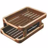 خرید کازیه 2 طبقه پلاستیکی آذران تحریرات مدل 1000 کد 301
