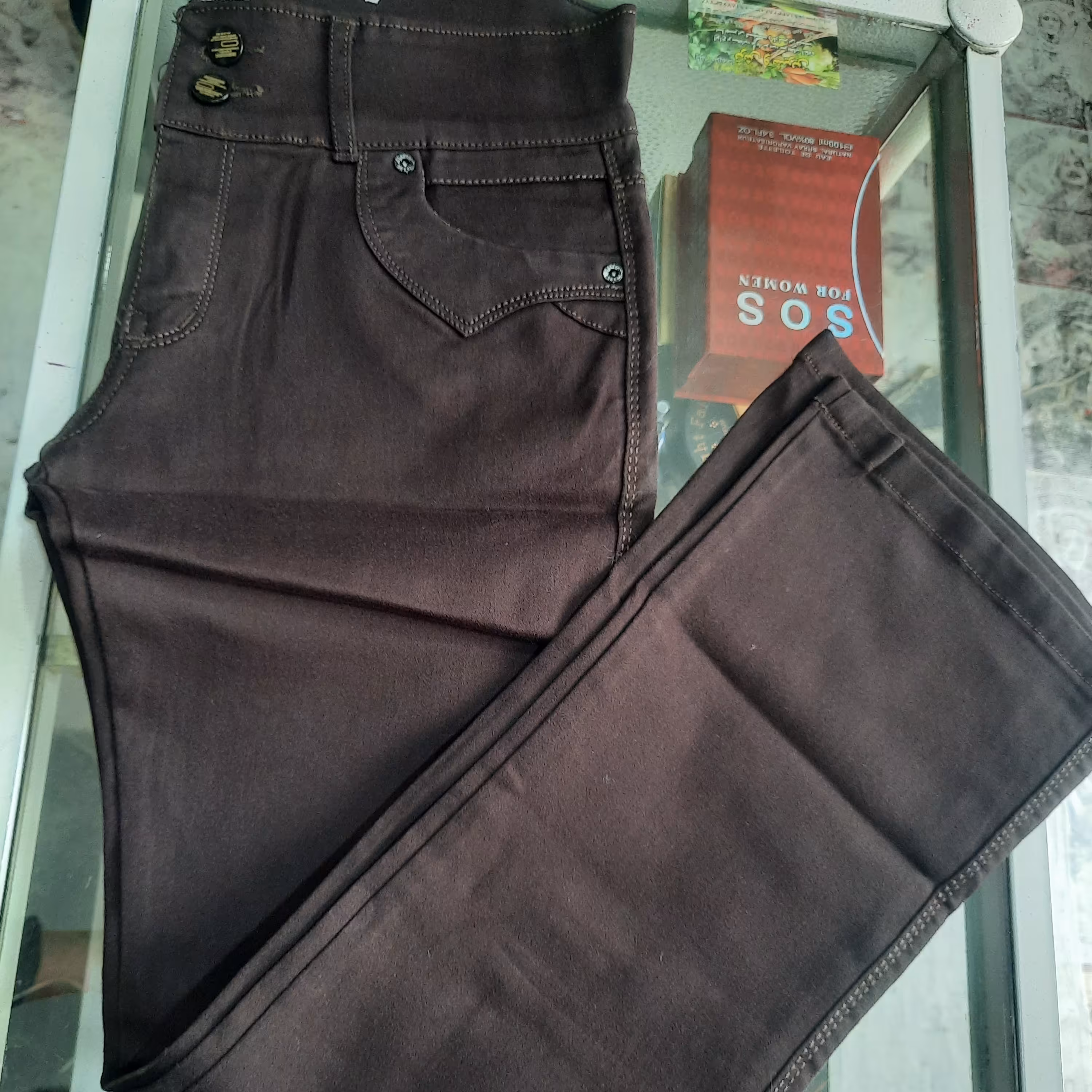 شلوار دمپا قهوه ای