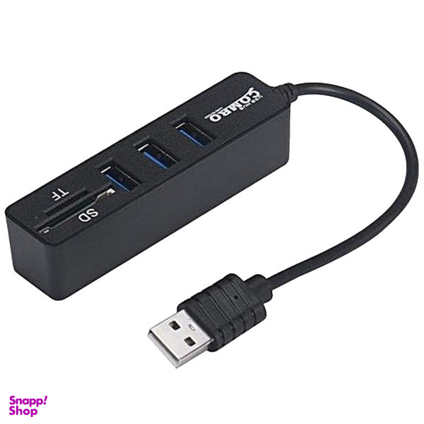 هاب USB 2.0 سه پورت وکارت خوان ایکس پی مدل hc834
