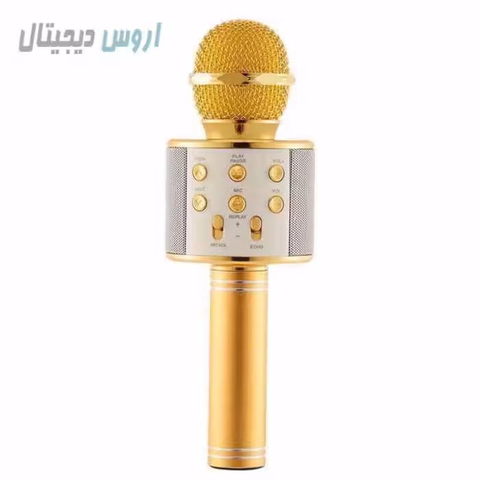 میکروفون اسپیکر مدل WS-858 - طلایی