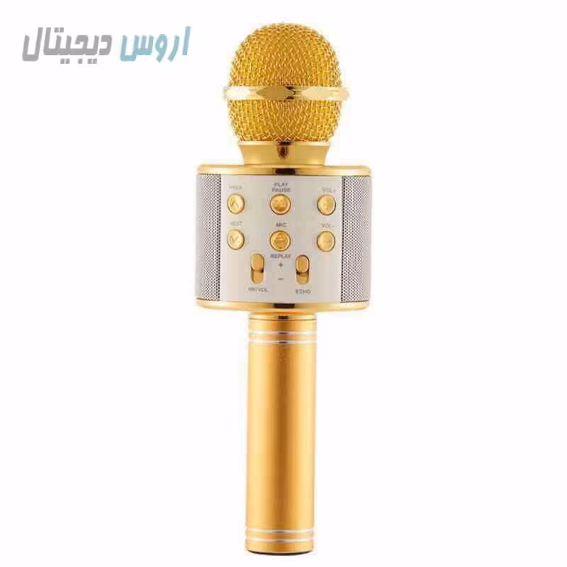 میکروفون اسپیکر مدل WS-858 - طلایی