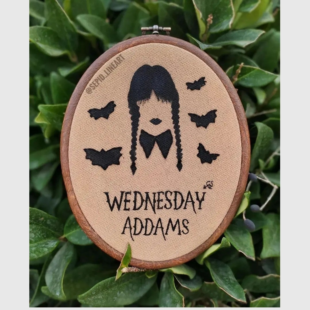 تابلو هنری طرح ونزدی آدامز قابل اجرا در سایزهای مختلف 