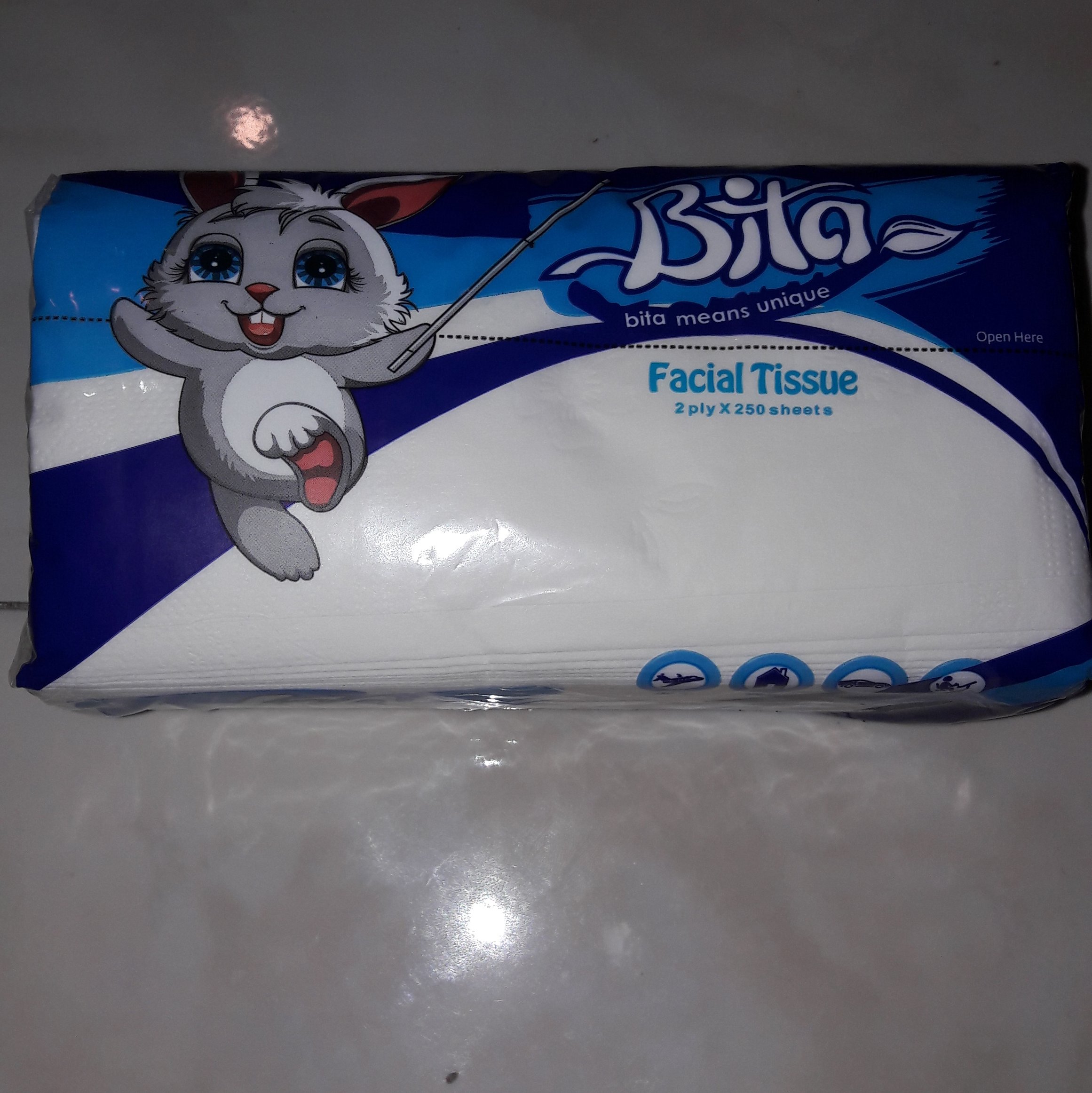 دستمال کاغذی  بیتا طرح خرگوش بسته 5 تایی