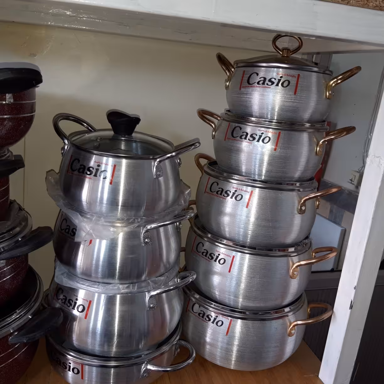 سرویس قابلمه 10 پارچه کاسیو با جنس آلومینیوم کد 5033