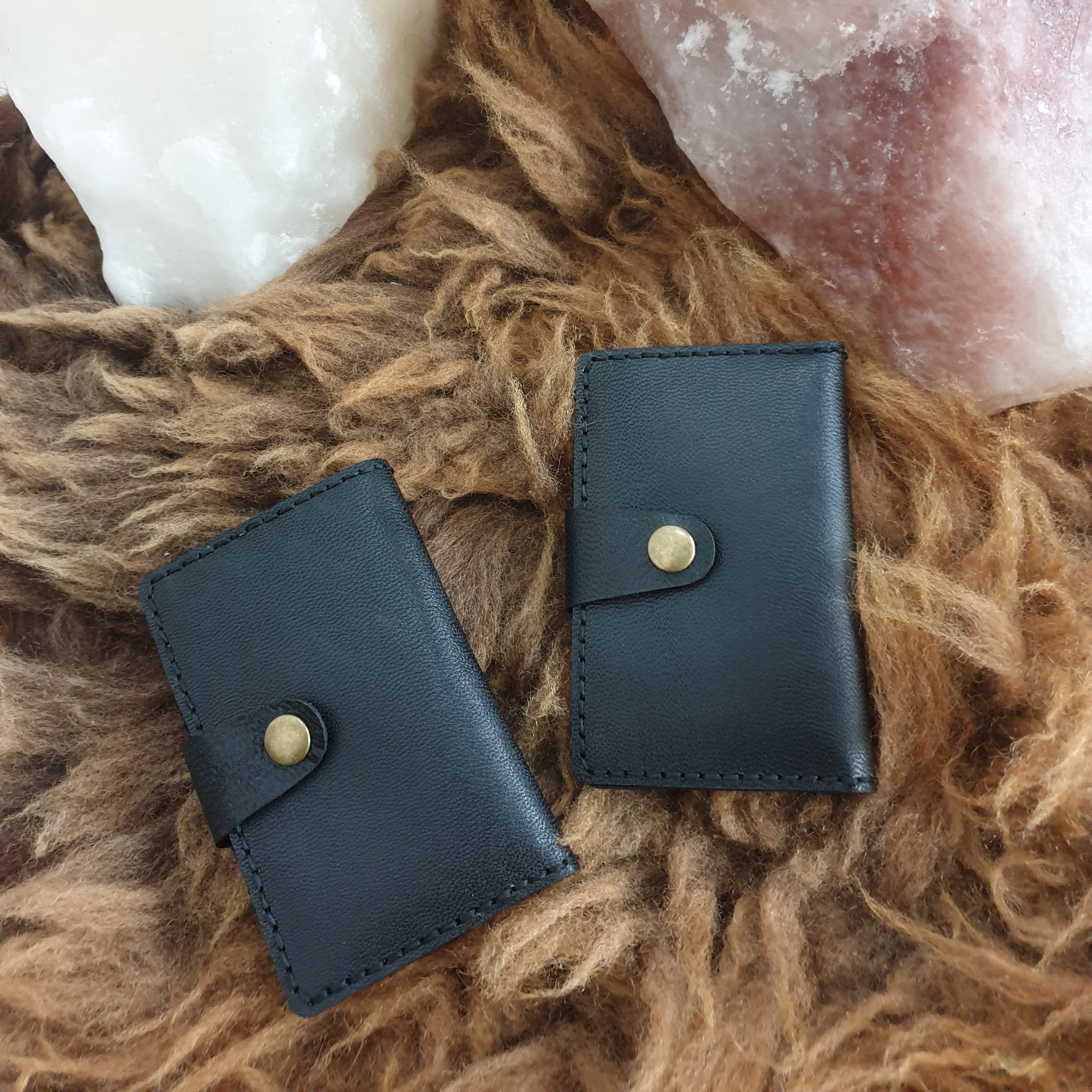 کیف کارت چرم قفل دار 