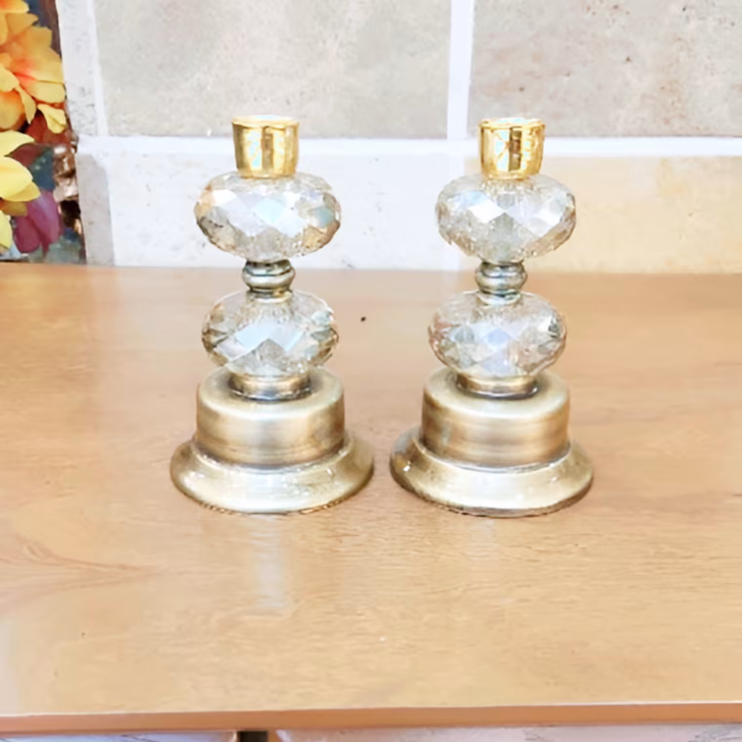 شمعدان لاله کریستال کد 01