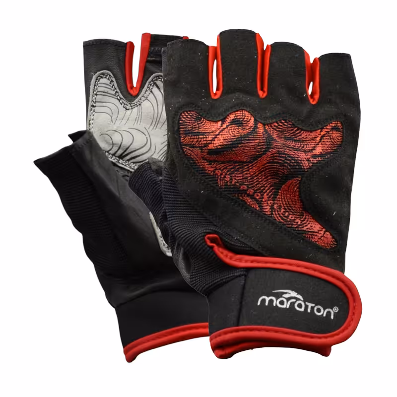 دستکش بدنسازی زنانه ماراتن مدل 2358 قرمز