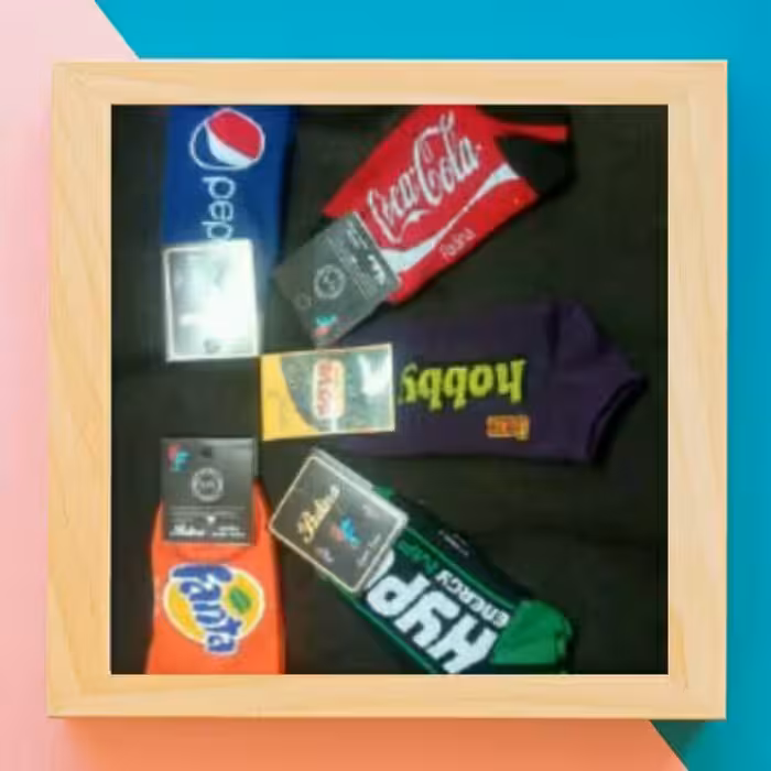 جوراب نخی مچی  اسپورت طرح برندهای معروف