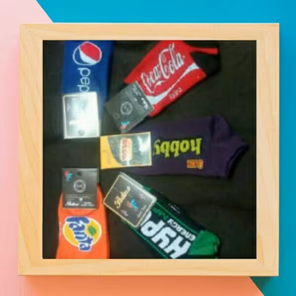 جوراب نخی مچی  اسپورت طرح برندهای معروف