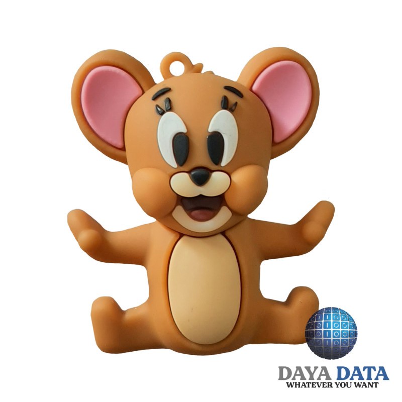 فلش مموری فانتزی دایا دیتا جری خندان مدلPC1026-7 ظرفیت128GB-USB2 رنگ نارنجی