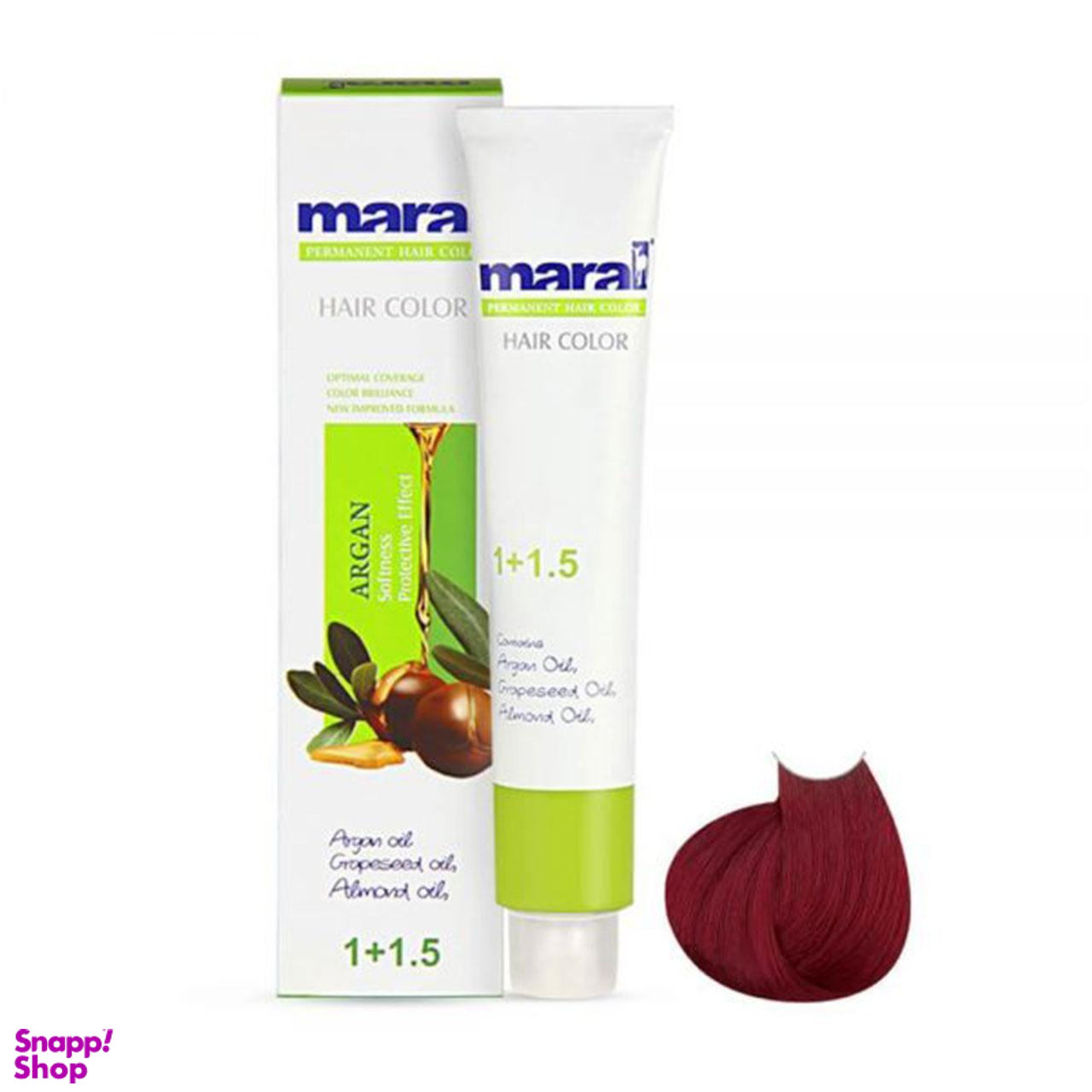 رنگ مو مارال (Maral) شماره 566 رنگ بورگاندی حجم 100 میلی لیتر
