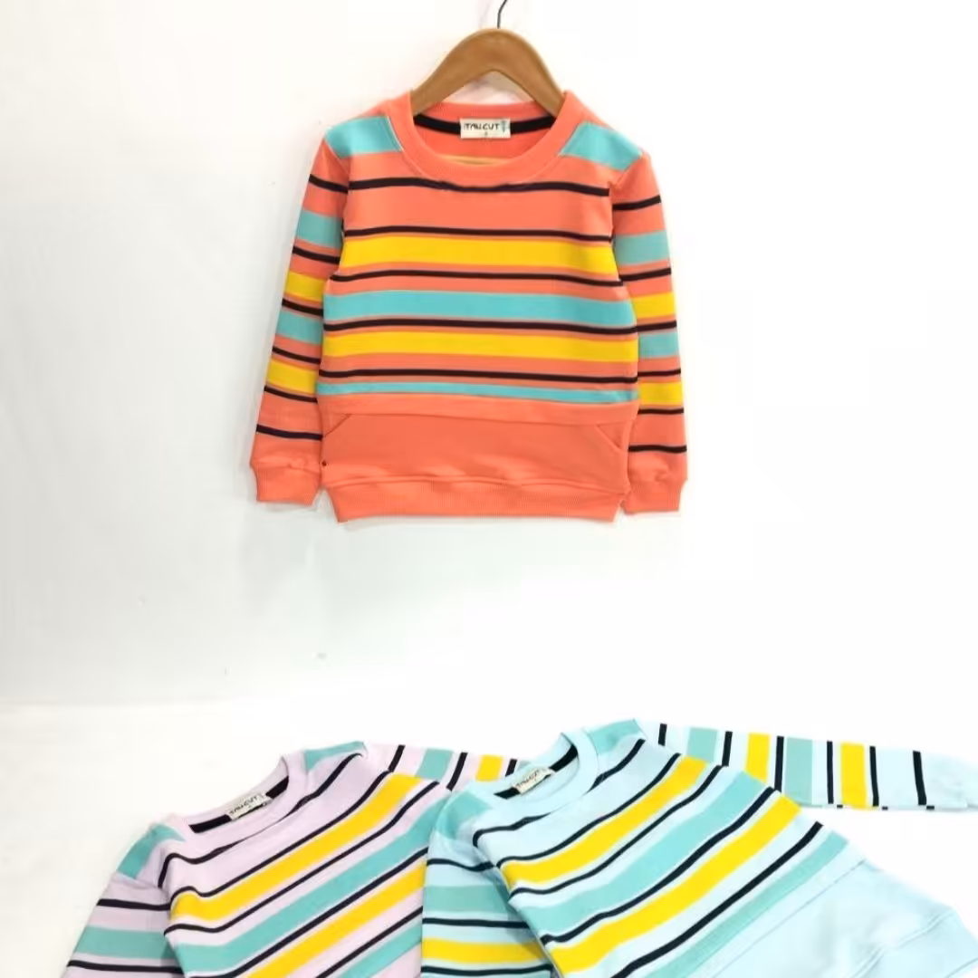 بلوز اسپرت دخترانه و پسرانه راه راه