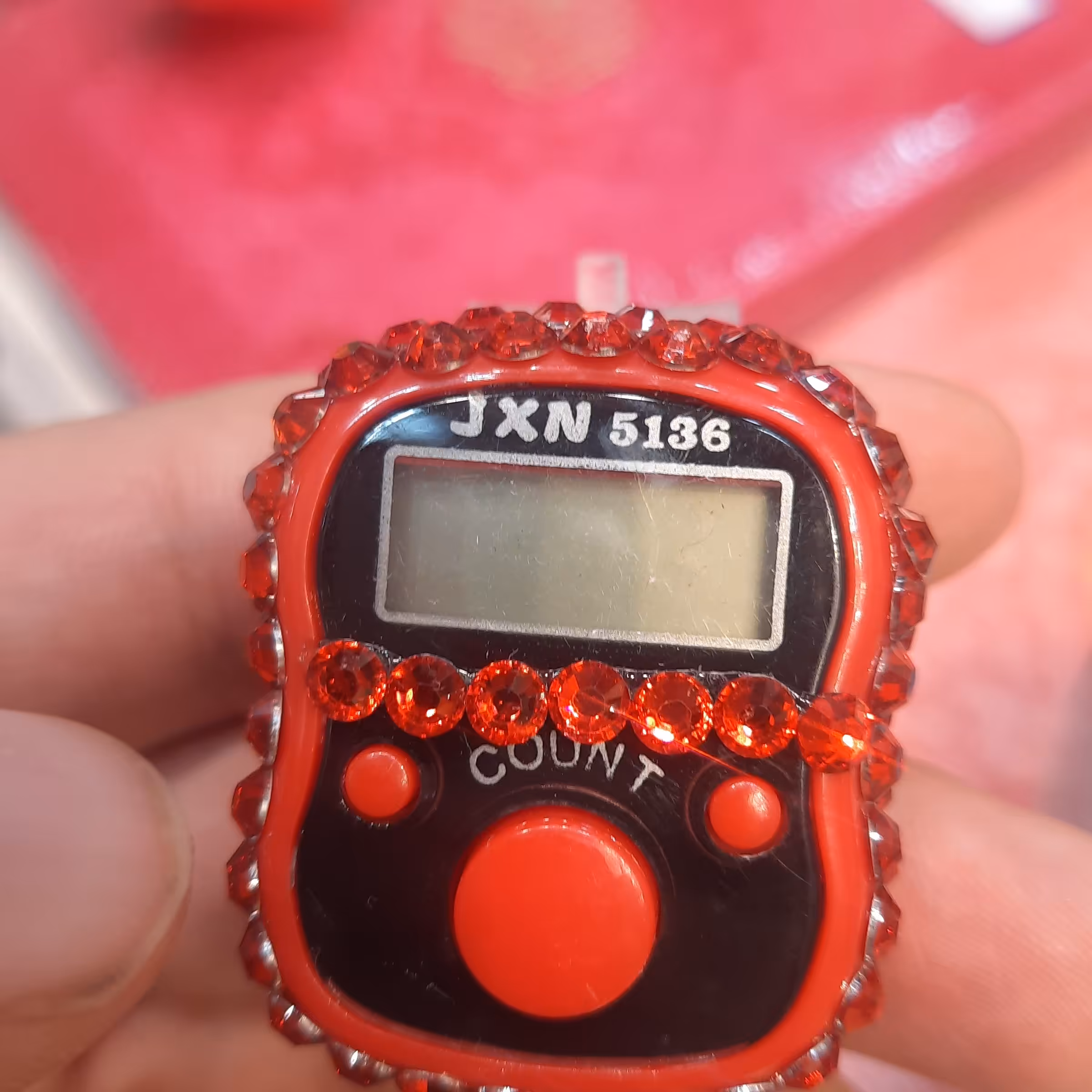 صلوات شمار انگشتی چراغ دار  نگینی در رنگبندی متنوع 