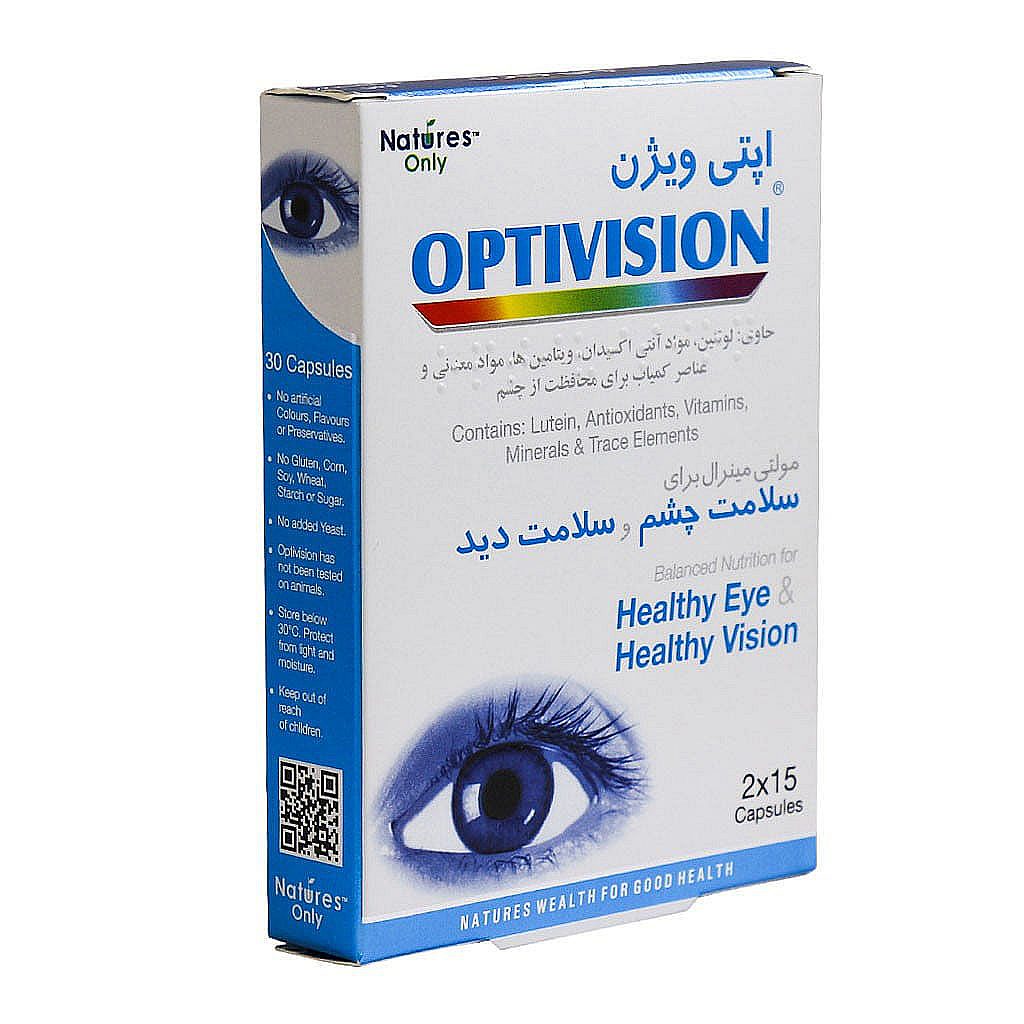 قیمت خرید اینترنتی کپسول اپتی ویژن نیچرز اونلی 30 عدد داروخانه آنلاین فارموکسین