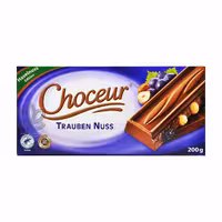 شکلات کشمش و فندق 200 گرم شوکور - choceur