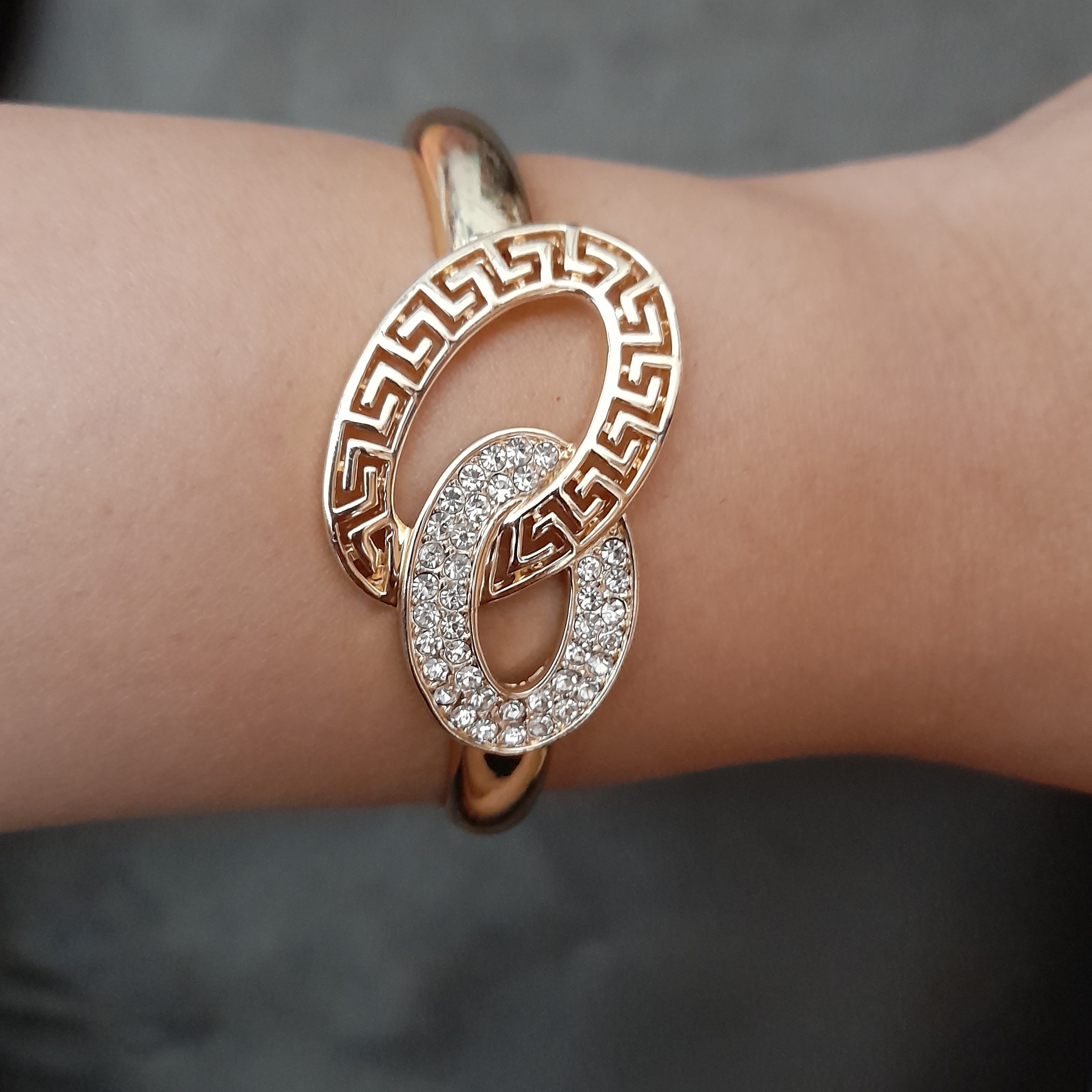 النگو تکپوش طرح ورساچه نگین دار