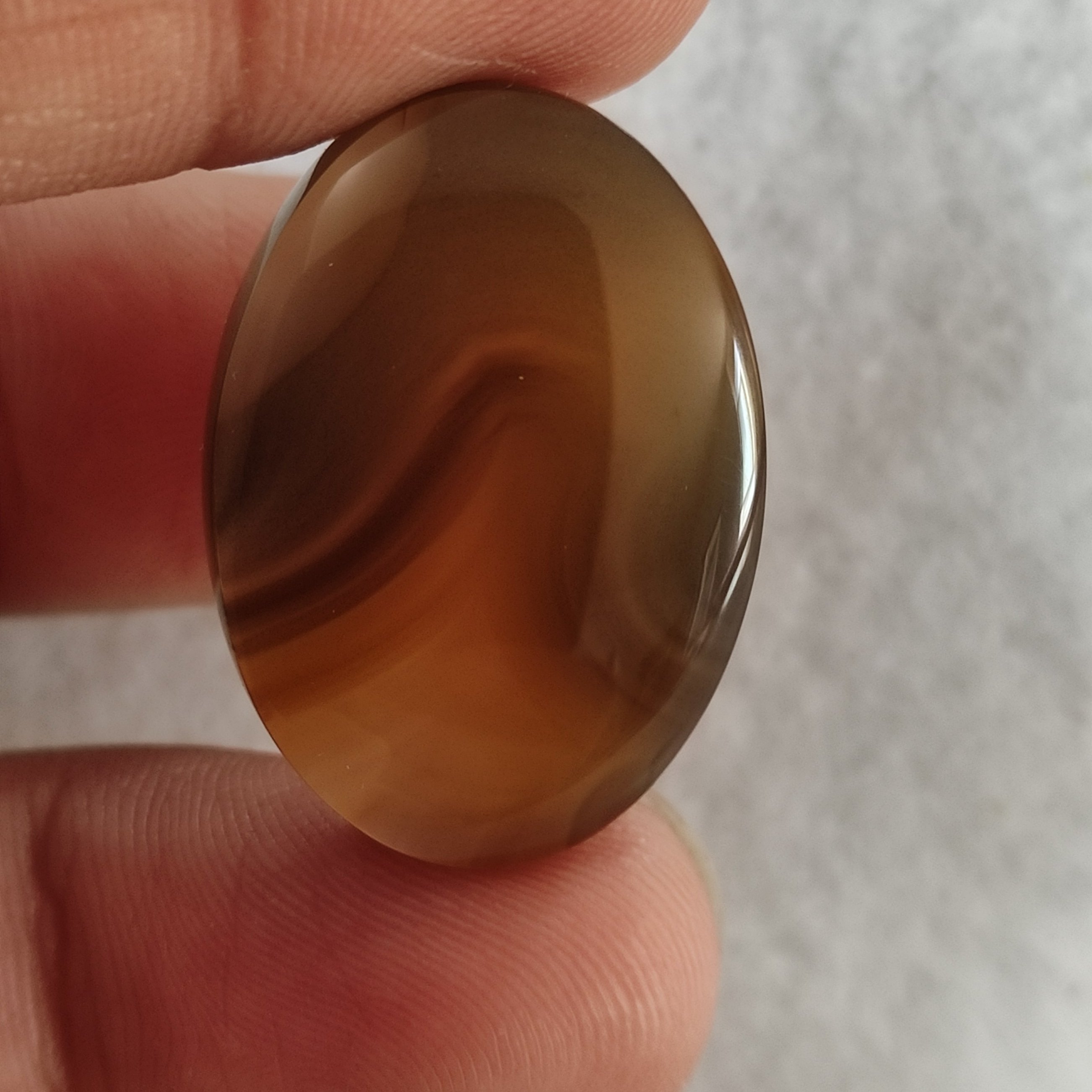 نگین  عقیق عسلی کد2