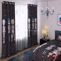 پرده 2 عددی کد 15481/1 طرح پرنسس ها