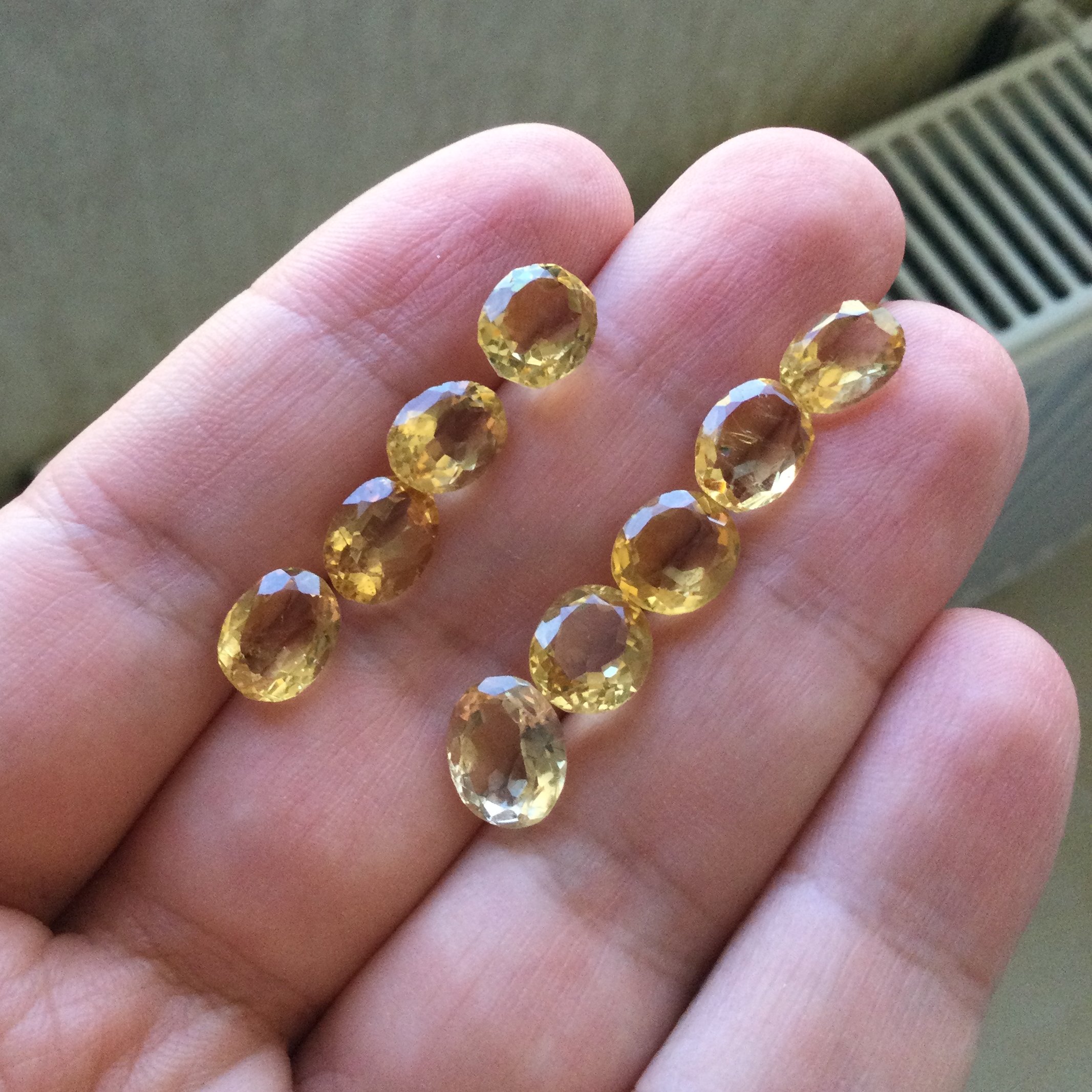 سیترین خوشرنگ تراش معمولی 