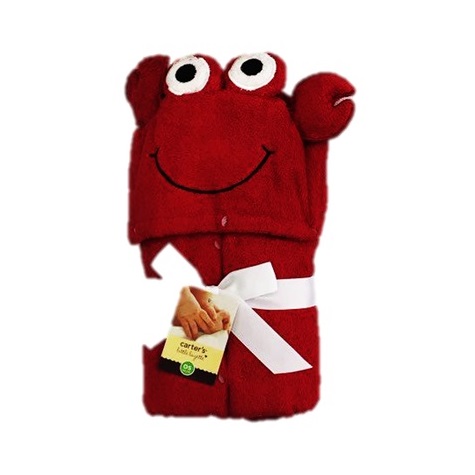 حوله کارترز کلاهدار طرح خرچنگ | carters hooded towel