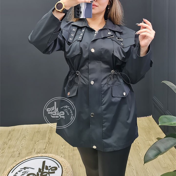 بارونی کوتاه زنانه رنگبندی متنوع