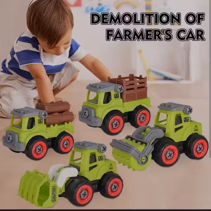 اسباب بازی ساختنی خارجی مدل ماشین آلات کشاورزی