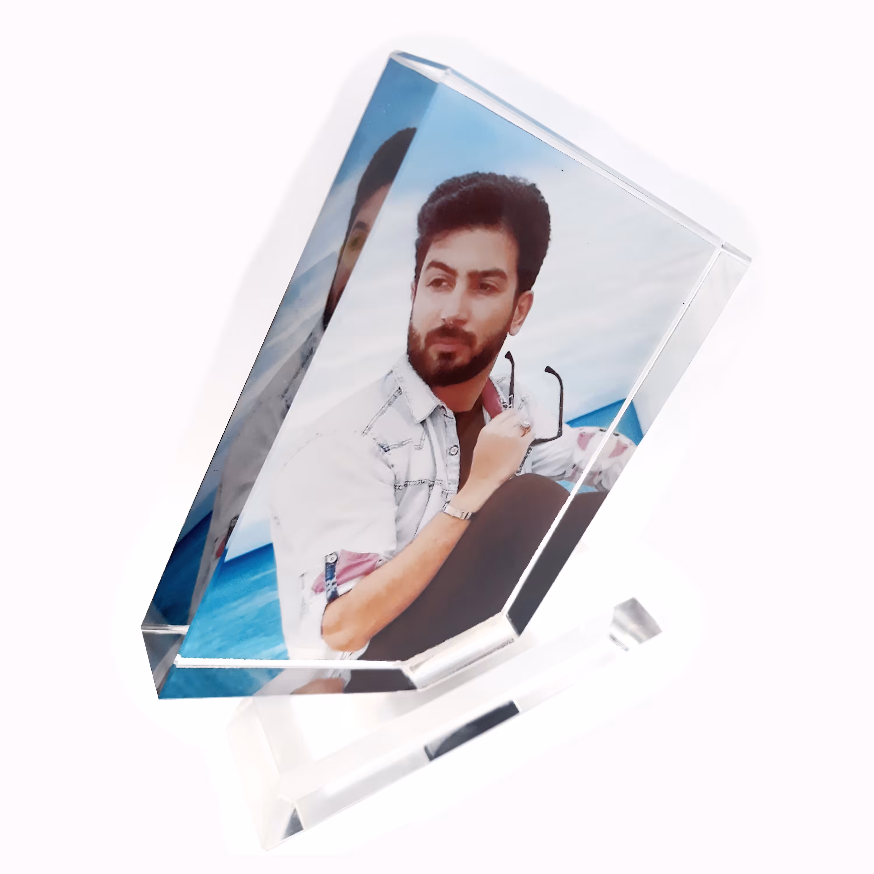 چاپ روی کریستال تندیس 9 در 13 