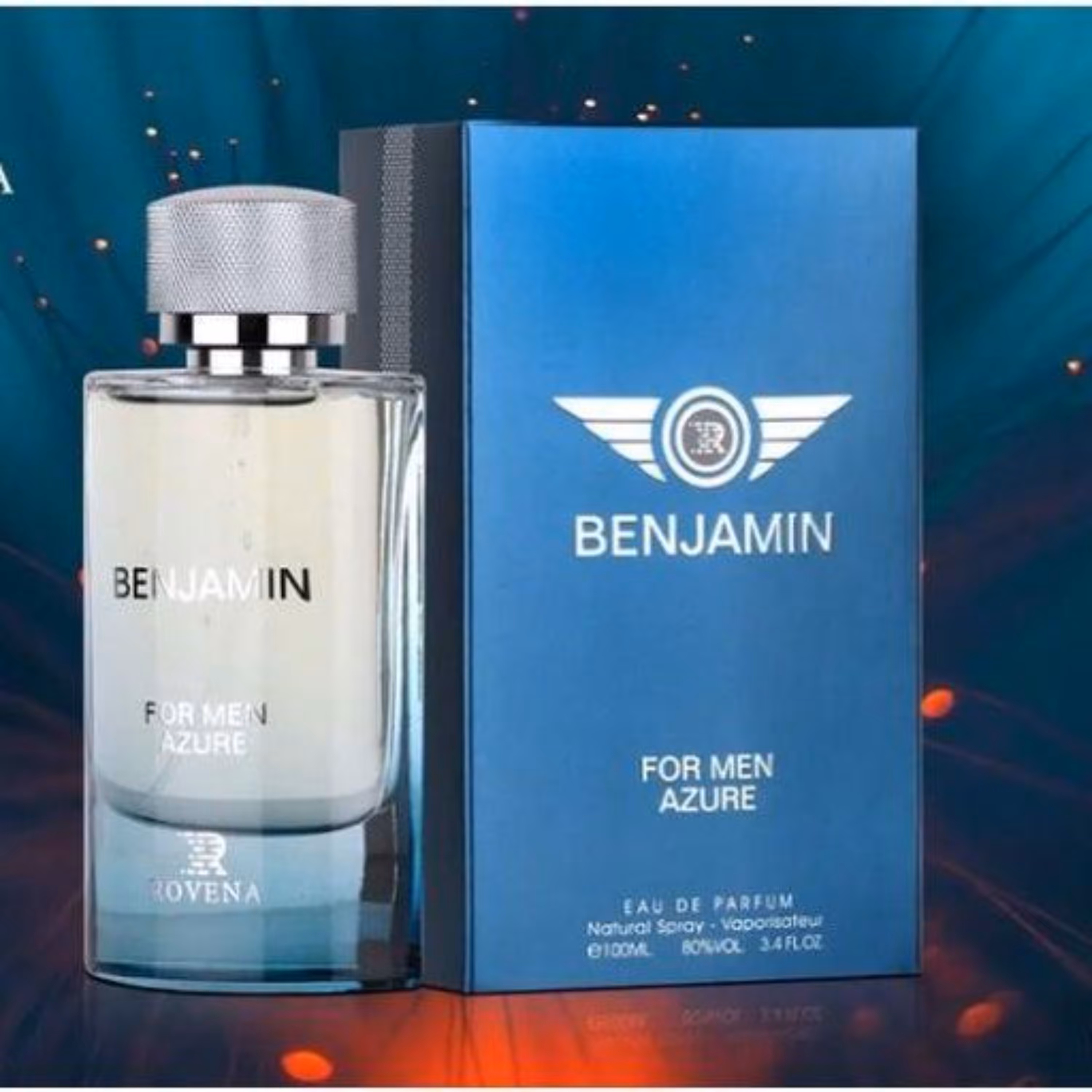 ادکلن BENJAMIN FOR MEN AZURE ROVENA ادکلن بنتلی آزور روونا