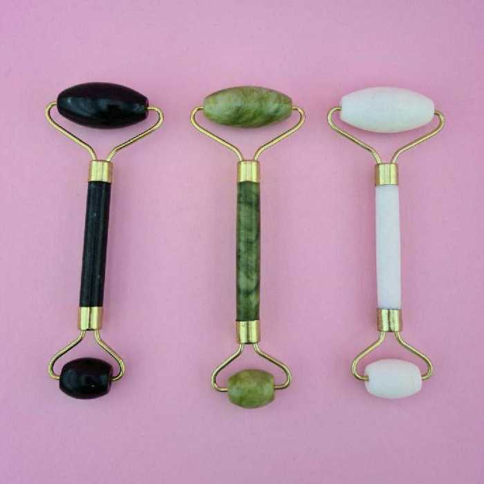 ماساژور صورت جیدرولر سنگ یشم جعبه دار