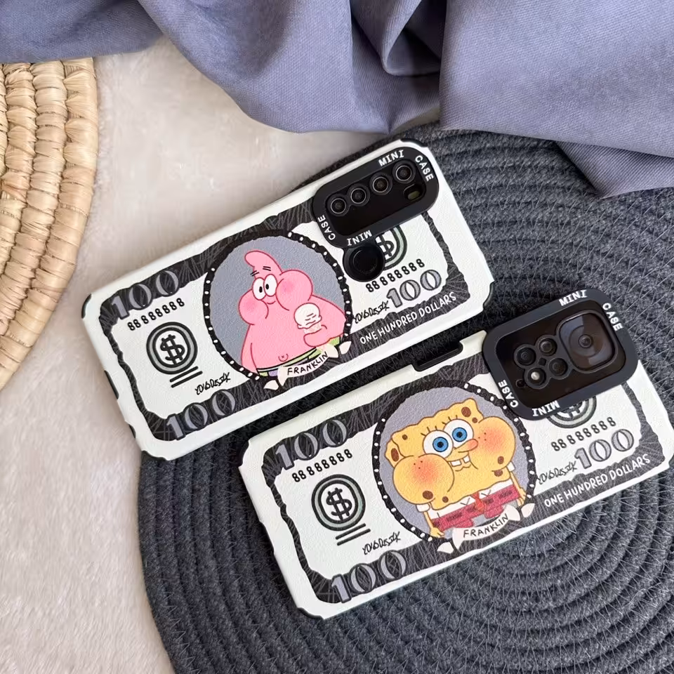 قاب سامسونگ A52 دلار پاتریک و باب اسفنجی، برای مدل های سامسونگ و شیائومی