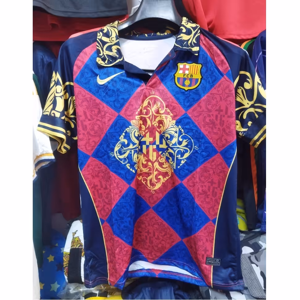 لباس با شورت کانسپت پلیری بارسلونا بدون شماره