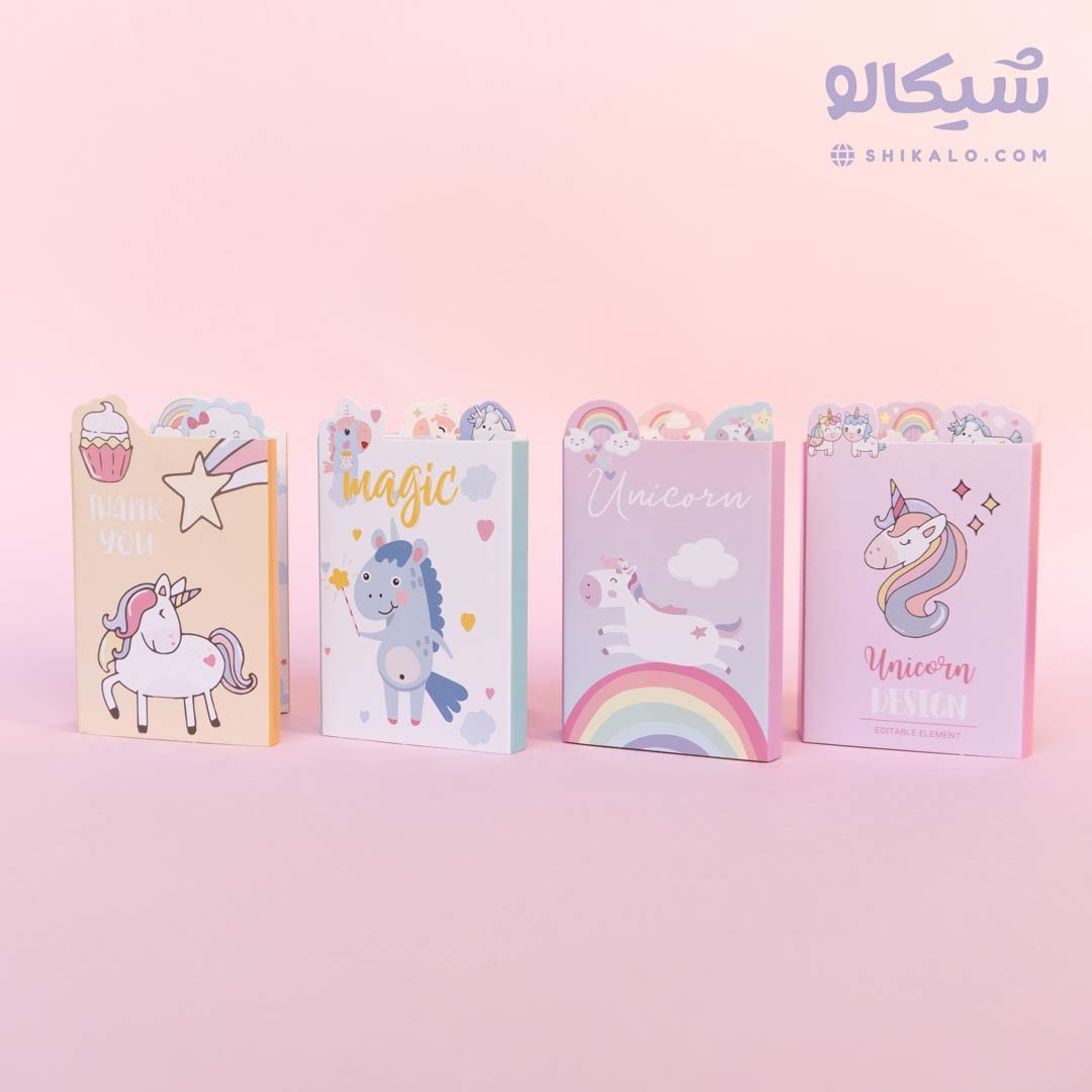 استیک نوت کتابی یونیکورن