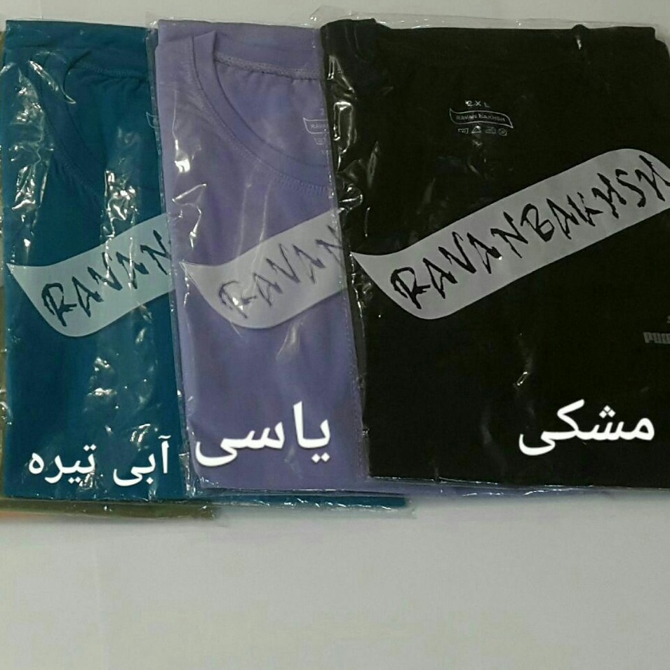 تیشرت نخ پنبه مردانه آستین کوتاه (سایز دو ایکس) تک و عمده