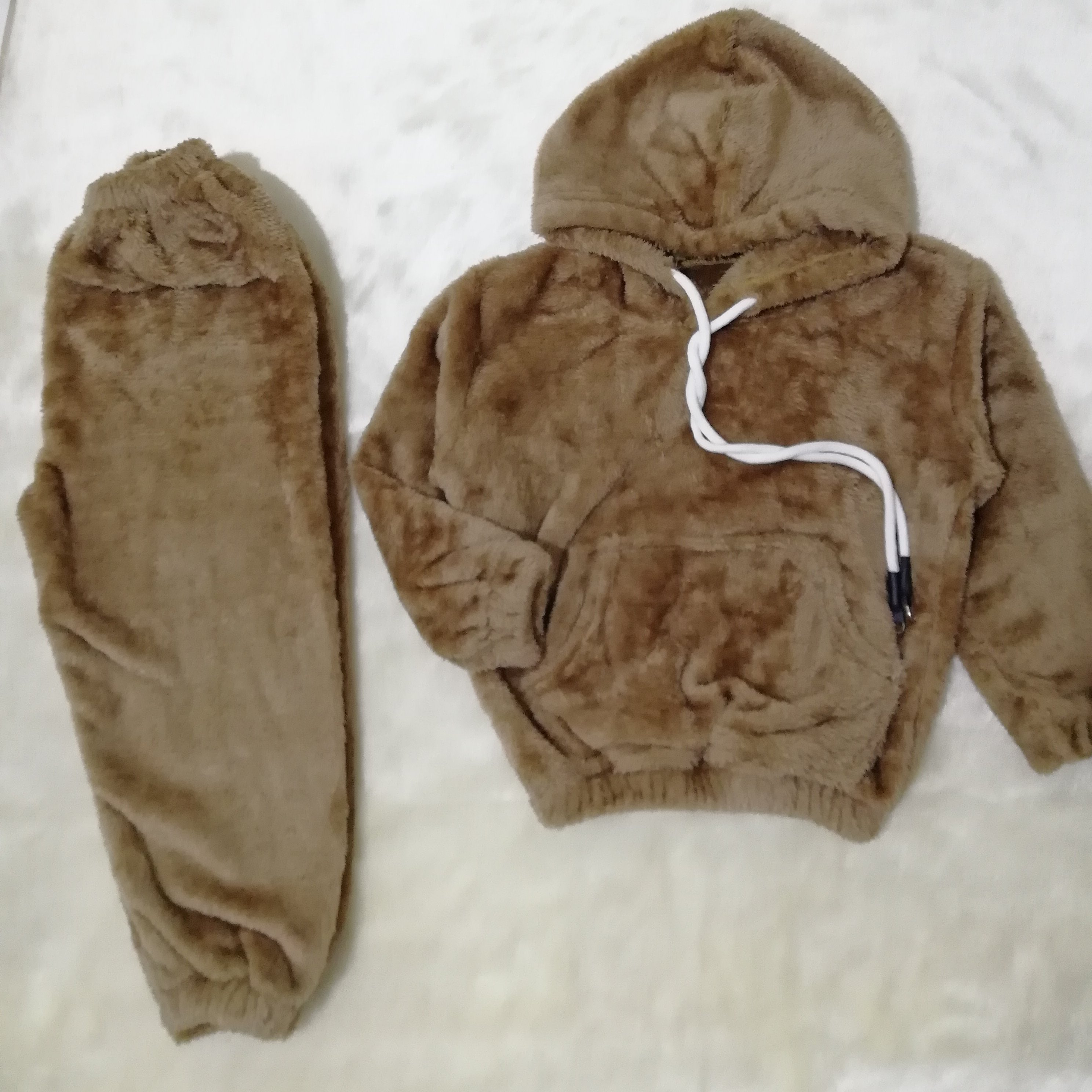 هودی شلوار تدی دو رو بسیار گرم و لطیف