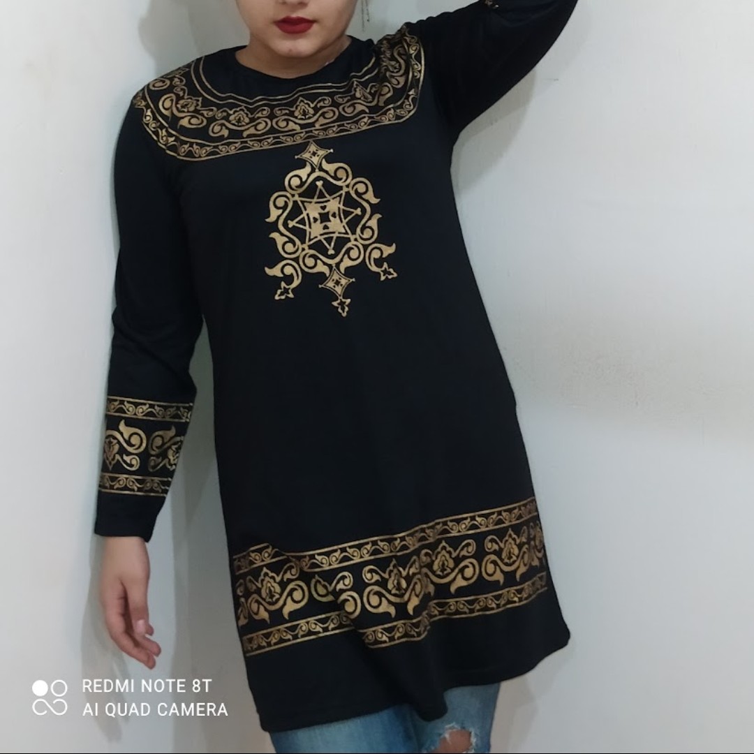تونیک زنانه مشکی سنتی