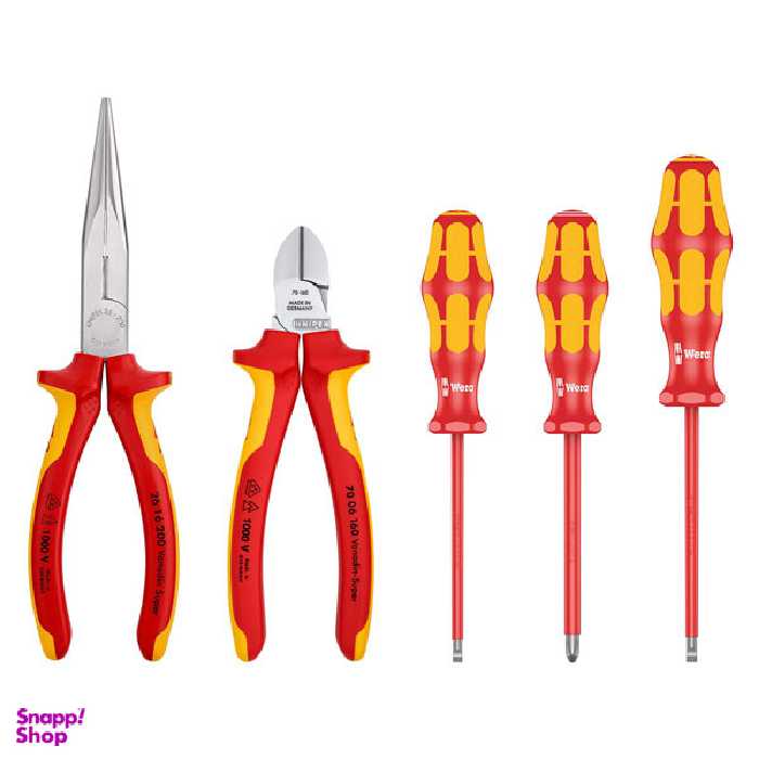 مجموعه 5 عددی انبر و پیچ گوشتی کنیپکس مدل 002013