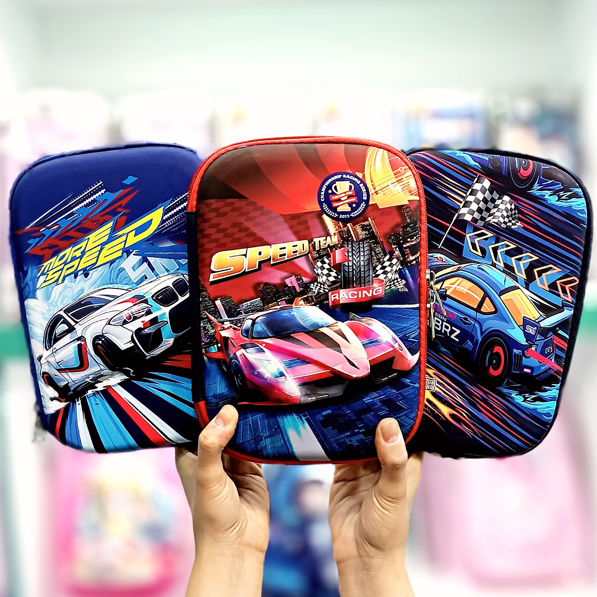 جامدادی تبلتی برجسته ضد آب طرح ماشین جذاب - جامدادی ماشین - جامدادی فانتزی - جامدادی پسرانه - جامدادی برجسته 