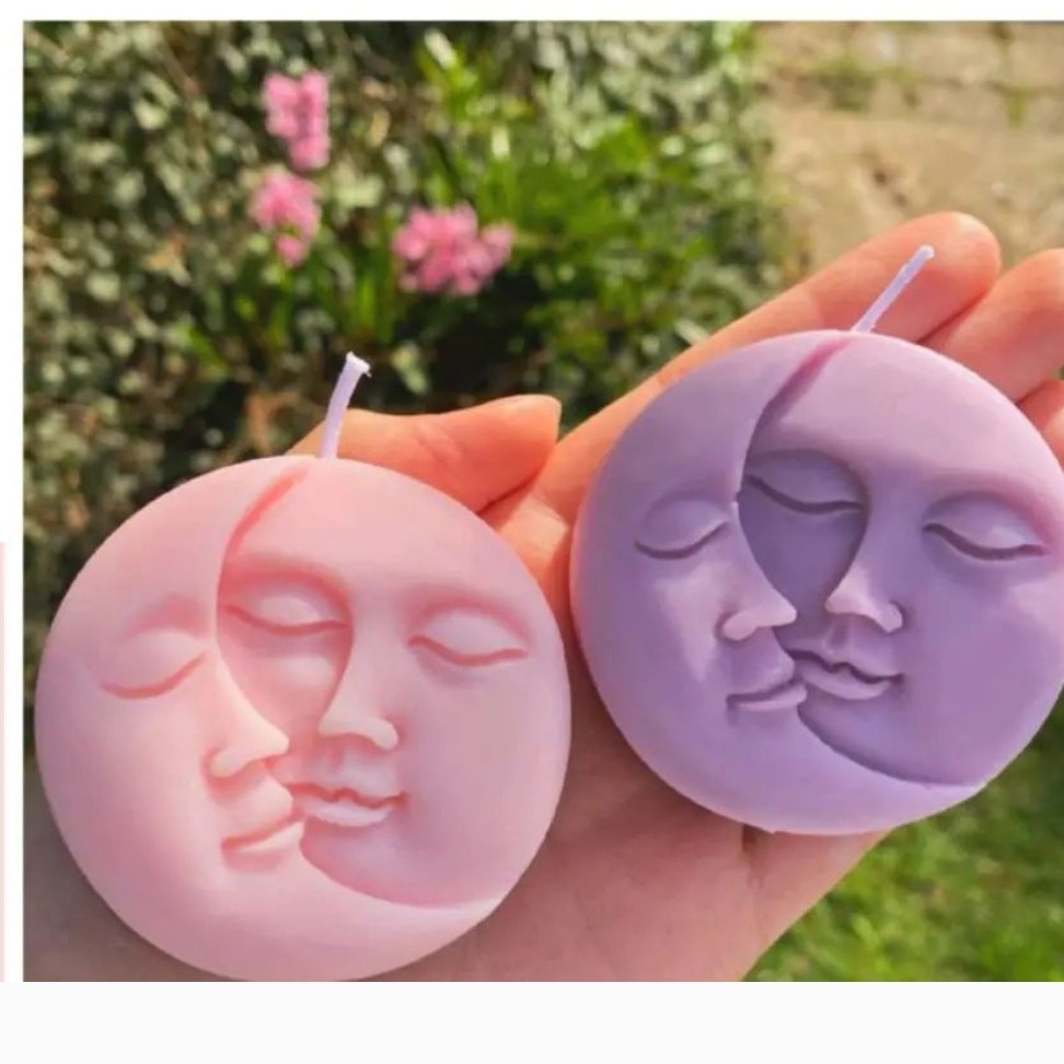 قالب سیلیکونی شمع ماه وخورشید ژورنالی 